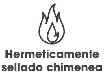 Chimenea herméticamente sellada